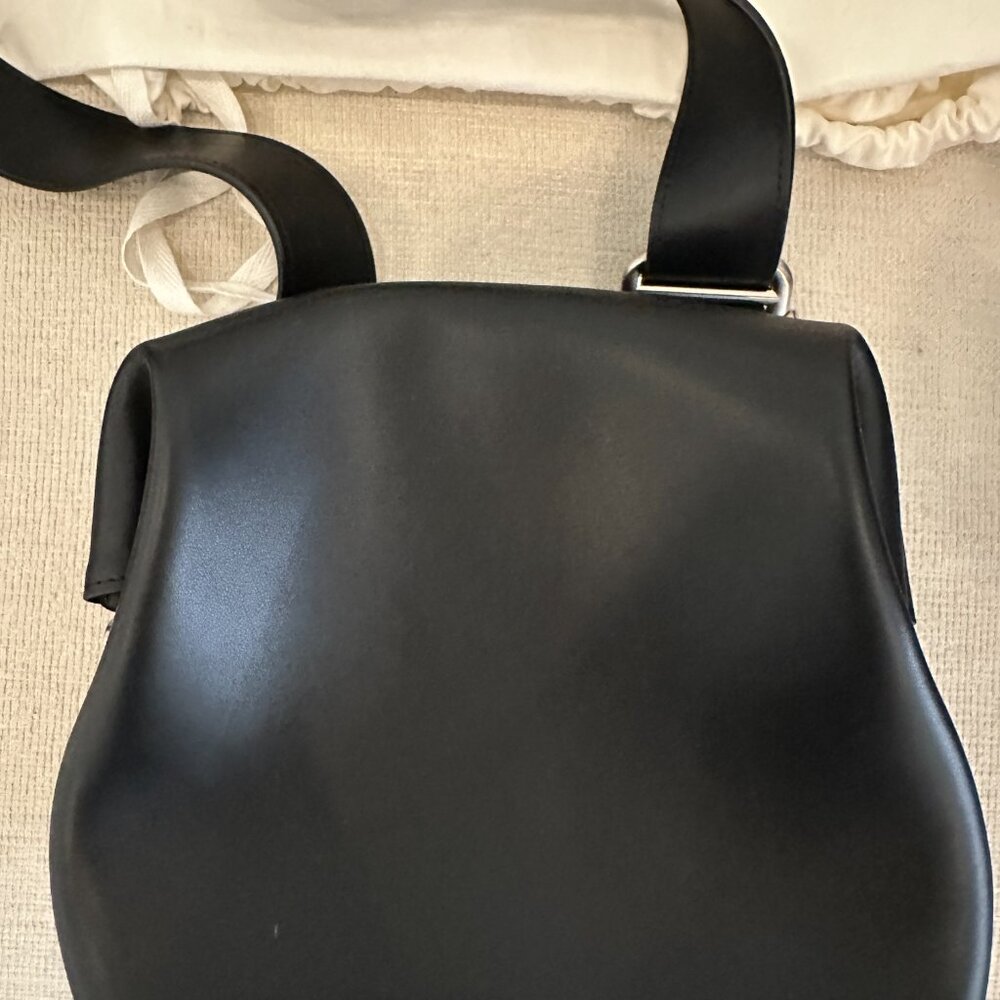 OSOI Black Leather Crossbody Bag